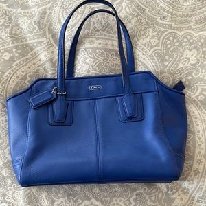 Authentic, blue COACH bag, shoulder bag or cross body. Like new. Preowned
